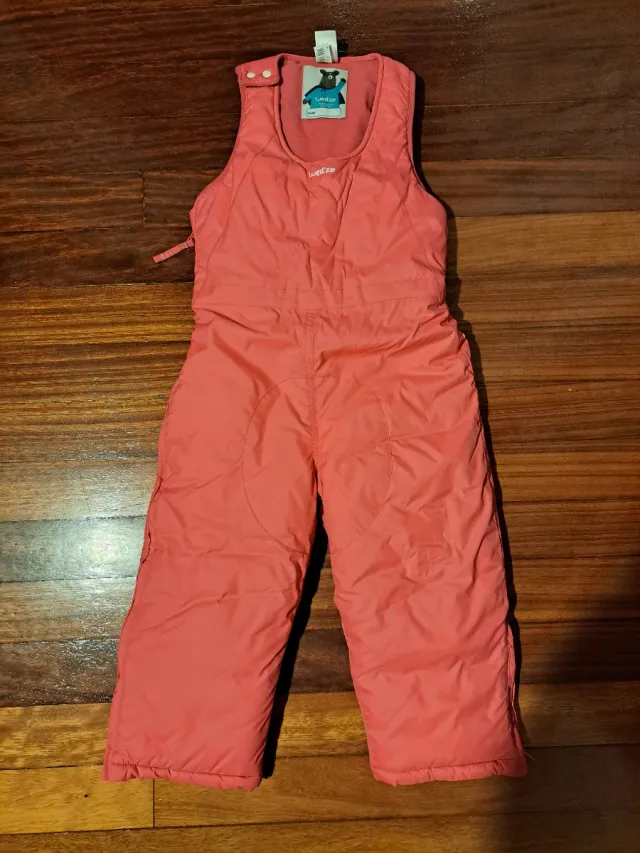 Mono de nieve niña coral para 3 años