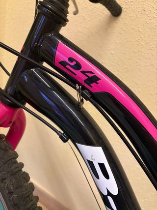 Bicicleta 24 B-PRO Negra y Rosa