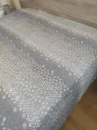 Funda Nórdica Zara Home Gris y Blanco. Reversible