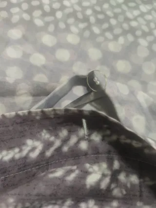 Funda Nórdica Zara Home Gris y Blanco. Reversible