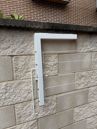 Tendedero Plegable Pared Negro 5 Cuerdas