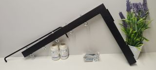 Tendedero Plegable Pared Negro 5 Cuerdas