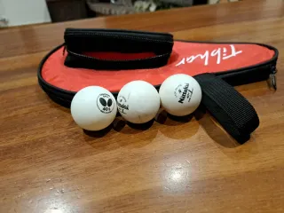 Pala Ping Pong Butterfly + Funda + 3 Pelotas