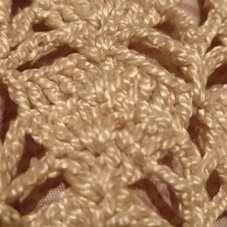 Bolso ganchillo beige