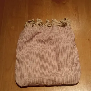 Bolso ganchillo beige