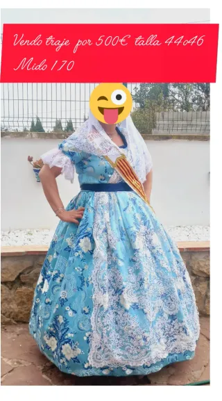 Traje de fallera talla 44-46