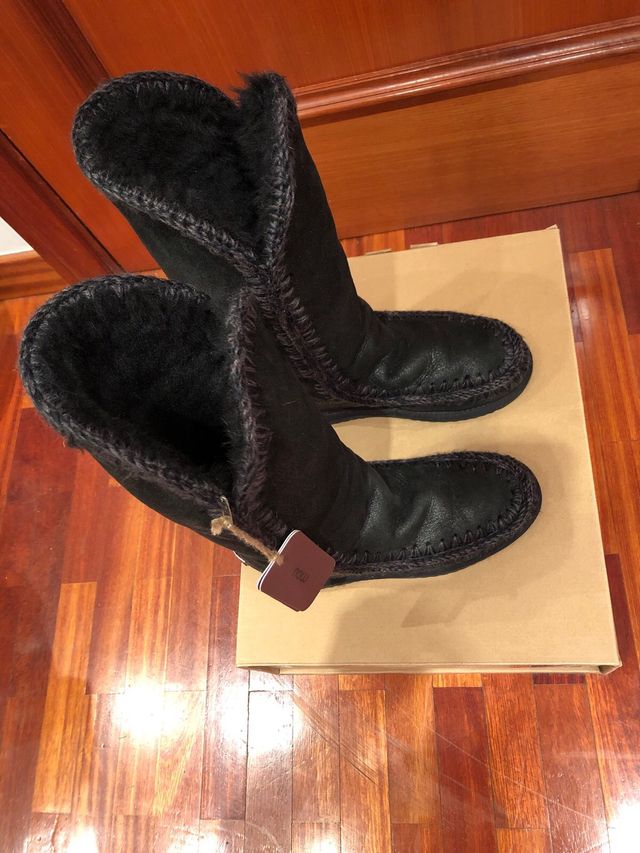 Botas altas Mou negras talla 39 nuevas Oportunidad