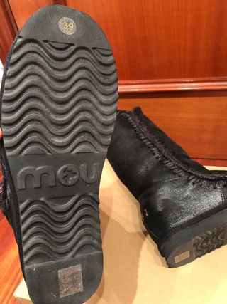 Botas altas Mou negras talla 39 nuevas Oportunidad