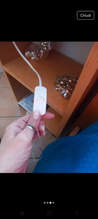 Lampada cameretta a forma di stella blu