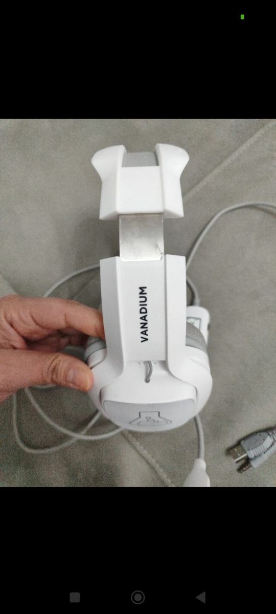 Cuffie Gaming Bianche con Microfono luci multicor