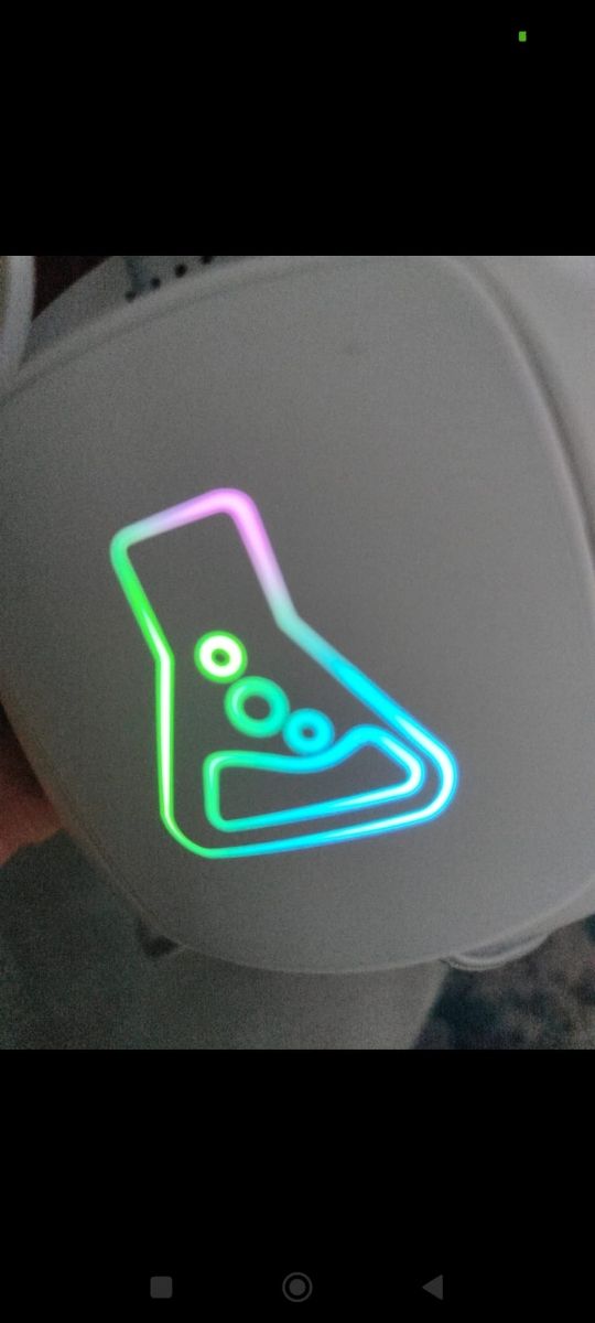 Cuffie Gaming Bianche con Microfono luci multicor