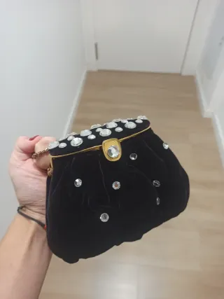 Bolsos vintage terciopelo con pedrería