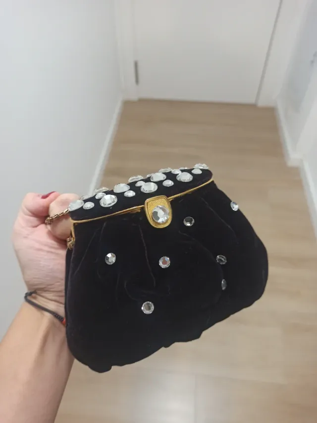 Bolsos vintage terciopelo con pedrería