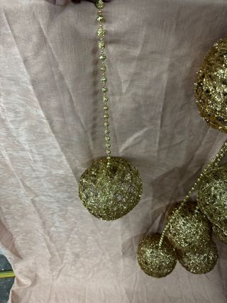 Bolas Adornos Navidad Dorados