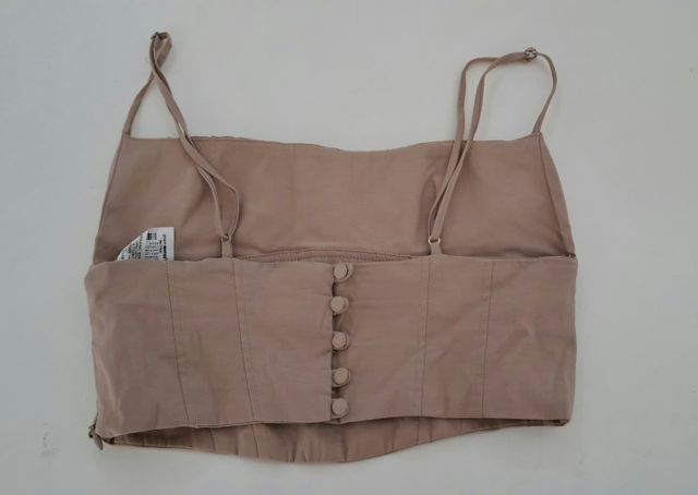 Crop top beige Zara