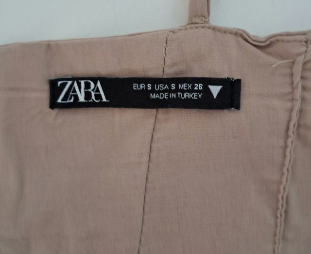 Crop top beige Zara