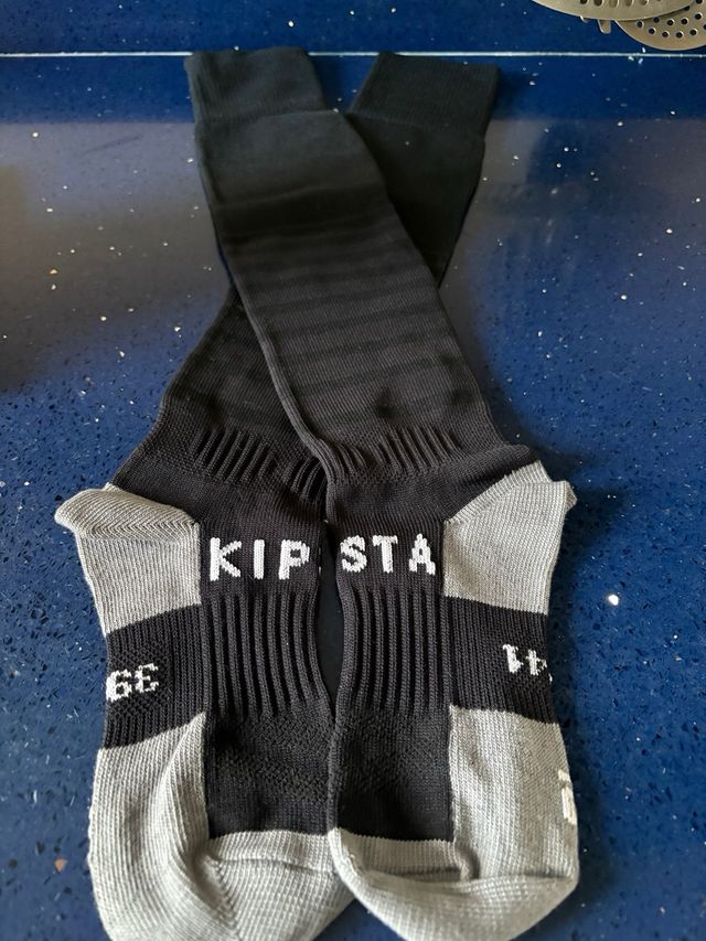 Medias de fútbol Kipsta azules talla 35-38