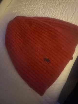 Gorro Lana Ralph Lauren Rojo color Teja