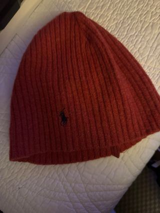 Gorro Lana Ralph Lauren Rojo color Teja