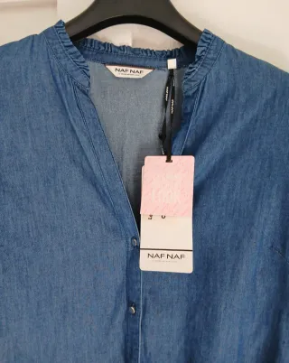 Camisa vaquera Naf Naf oversize T34 como una 38/40