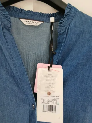 Camisa vaquera Naf Naf oversize T34 como una 38/40