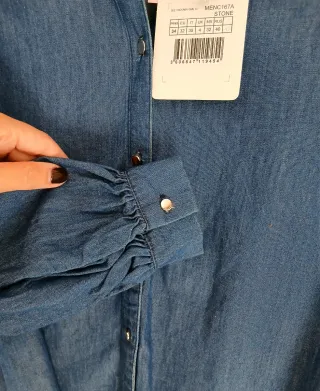 Camisa vaquera Naf Naf oversize T34 como una 38/40