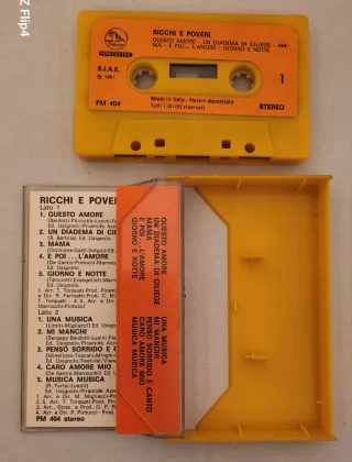 Cassetta Ricchi e Poveri 1981 (il primo album)