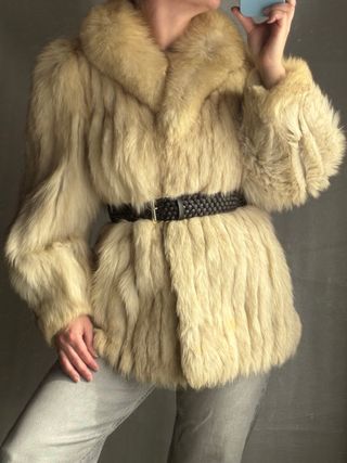 Abrigo de pelo mujer talla 34