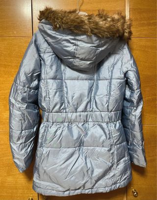 Cazadora niña azul metalizado talla 16 años