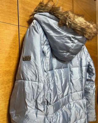 Cazadora niña azul metalizado talla 16 años