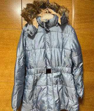Cazadora niña azul metalizado talla 16 años