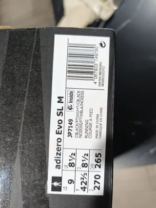 Adidas Adizero Evo SL M Zapatillas Running Talla 4