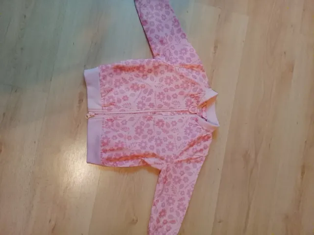 Chaqueta niña flores rosa