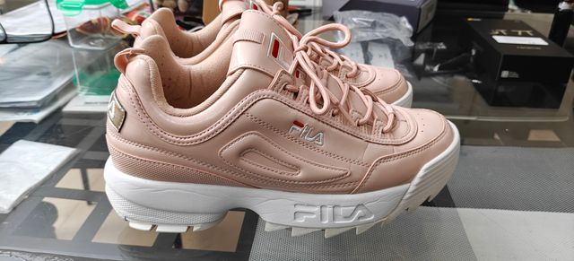 Sneakers Fila donna rosa/bianche