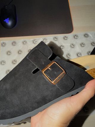 Birkenstock Boston Hombre Talla 43 Negro