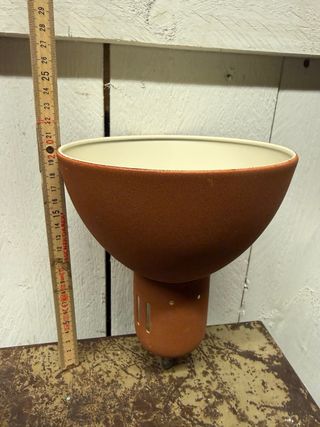 Candeeiro de teto vintage terracota