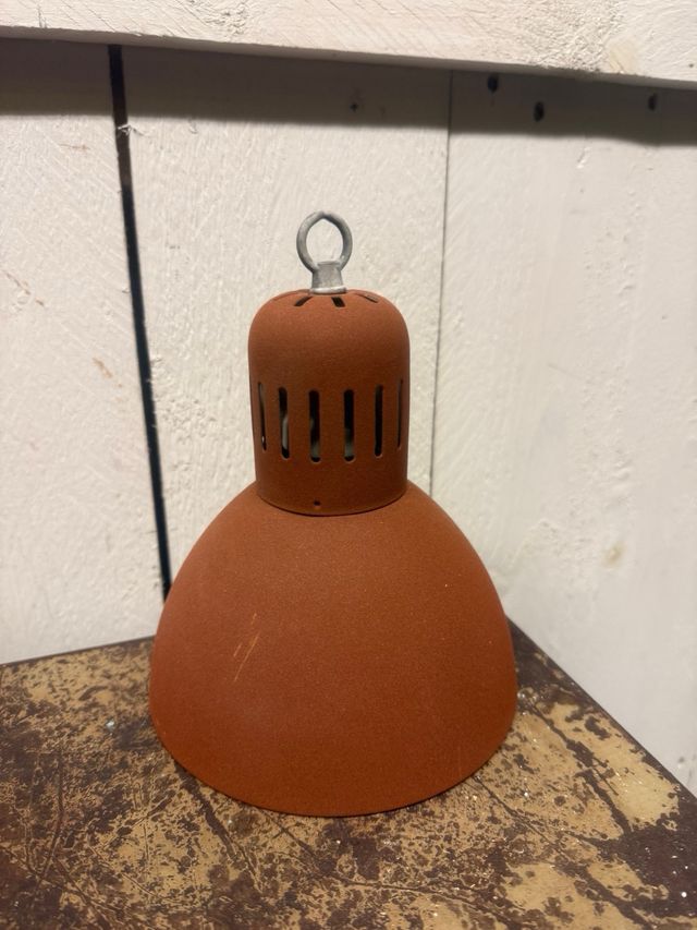 Candeeiro de teto vintage terracota