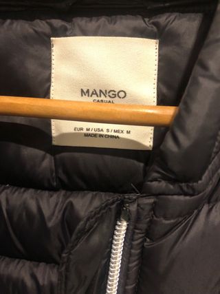 Chaqueta acolchada Mango negra