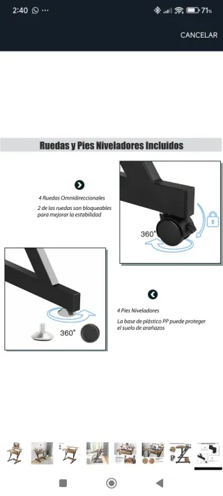 Mesa ordenador blanca