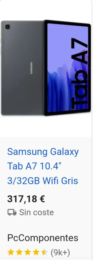 Samsung Galaxy Tab A7 10.4 Gris