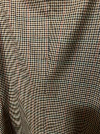 Blazer elegante vintage a quadri in pura lana