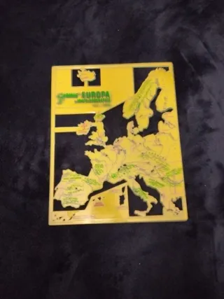 Mapa antiguo Europa orográfico político e hidrogra