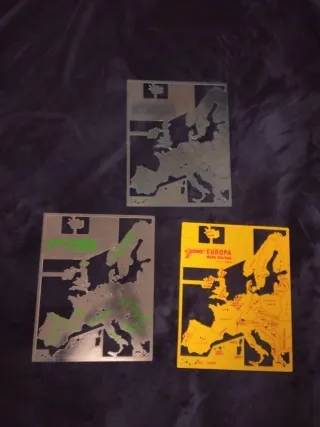 Mapa antiguo Europa orográfico político e hidrogra