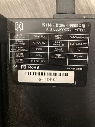 Impresora 3D Artillery X4 Plus + rollos filamento