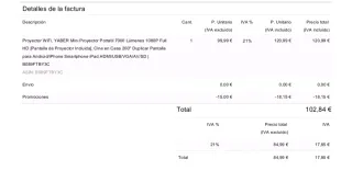 Proyector Portátil YABER V2 Full HD 1080P