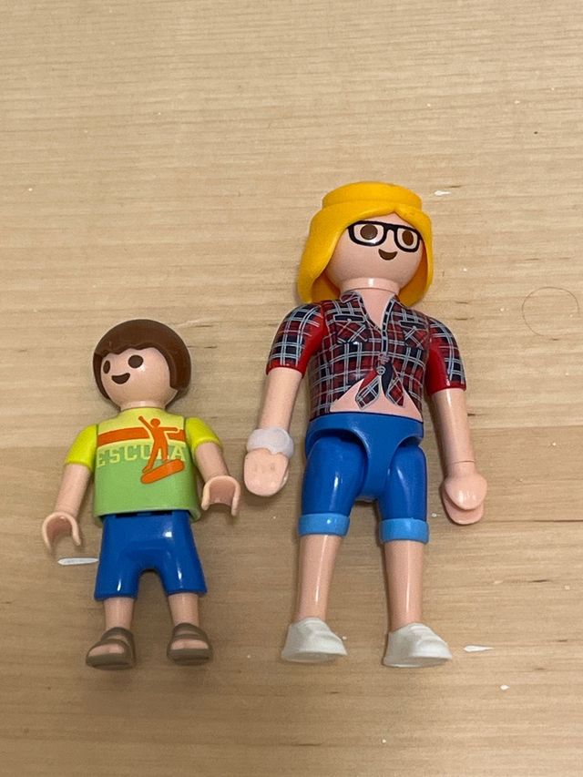 Playmobil árbol con columpio y figuras