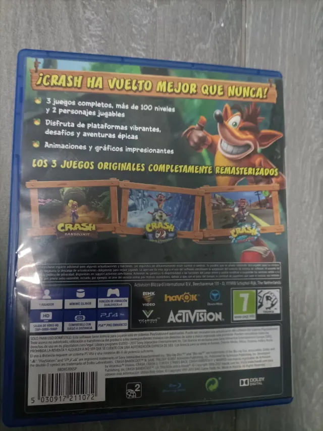 Crash Bandicoot N. Sane Trilogy PS4