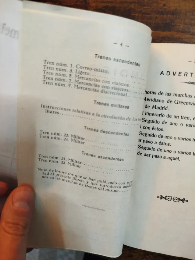 Ferrocarril Soria Marcha de los trenes 1929