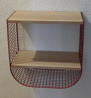 Estantería moderna madera y metal