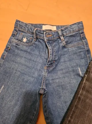 2 vaqueros niña acampanados